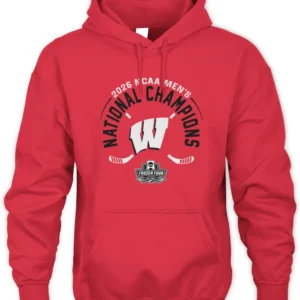 Wisconsin Badgers 2026 National Champions Hockey Tee