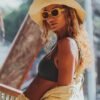 Vibrant Large Floppy Beach Hat - Women's Summer Straw Hat